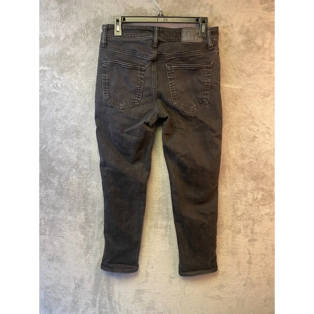 American Eagle AirFlex+ Jeans Mens 29x30 Black Slim Straight Stretch Denim